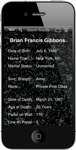 vietnam wall app home page